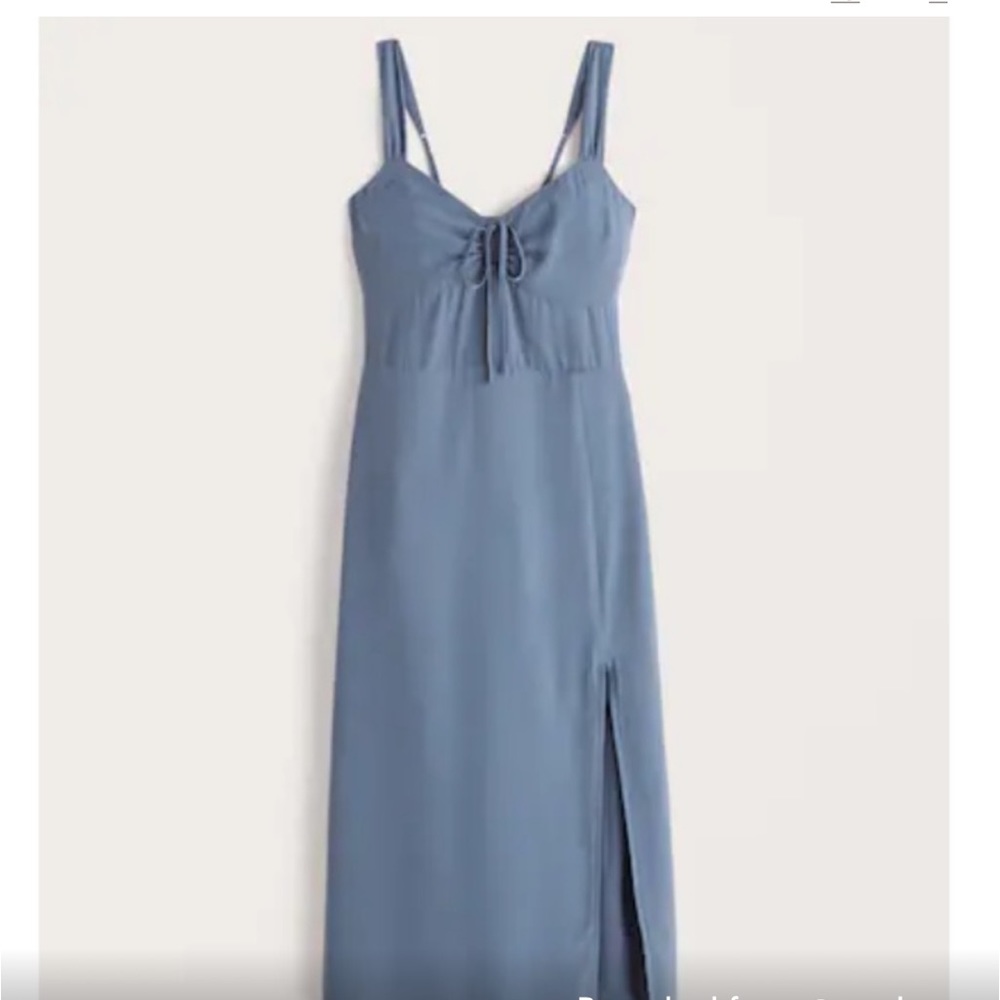 Abercrombie Cinch Front Midi Dress